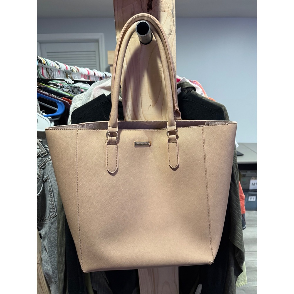 Vince Camuto Tote Bag Women Large Blush Pink Minimalist Quiet Luxury Saffiano